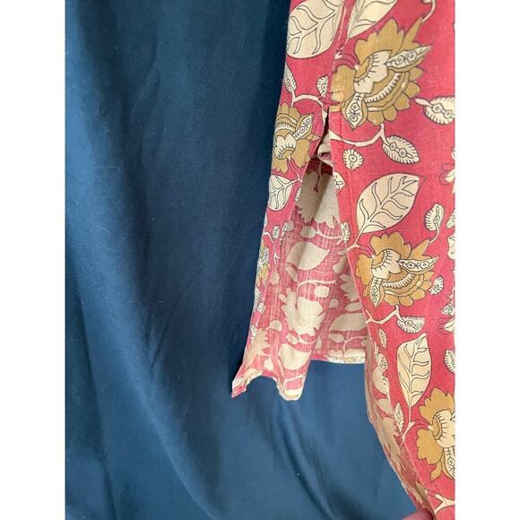 Melange Dress, Orange, Floral, Lightweight, Large, Pockets - Picture 4 of 15